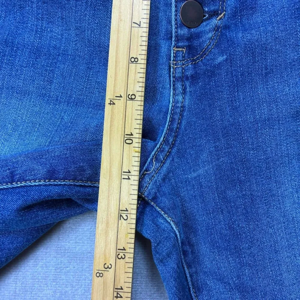 a.n.a. Jeans Womens 16 Tall High Rise Skinny Distressed Raw Hem Button Fly NWT